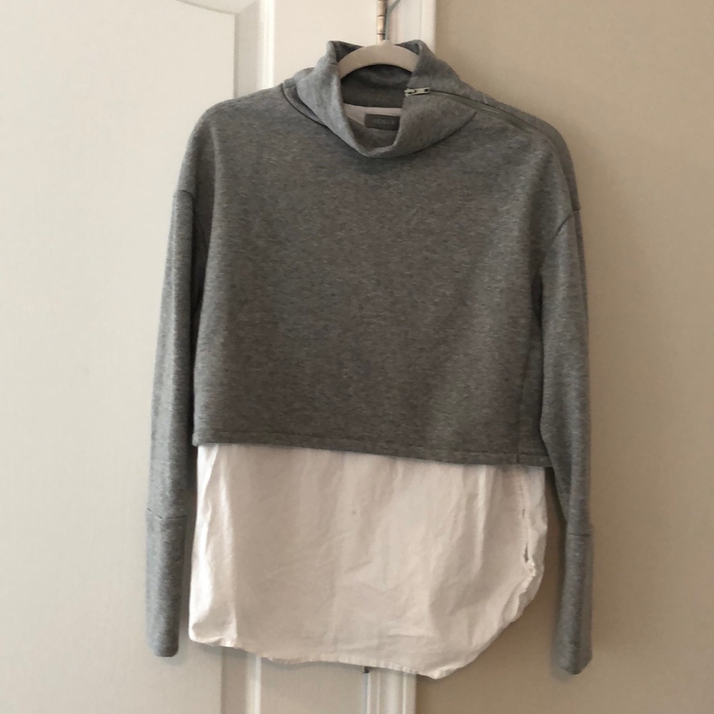 Turtleneck zip up sweater